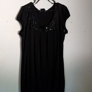 Black sequin dress